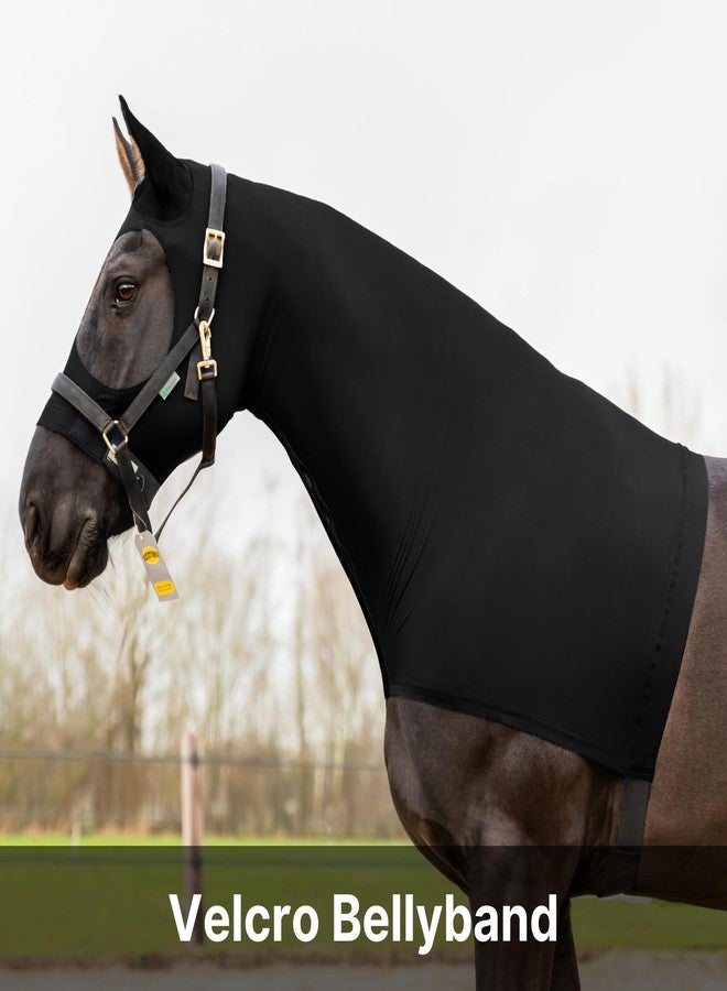 Resistance Horse Hood Slinky Lycra Zippered Mane Braid Shoulder Guard - Horse Sleazy Slickers Care Sheet - Image 2